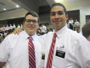 Elder Anthony McCourt with Ryan at the MTC